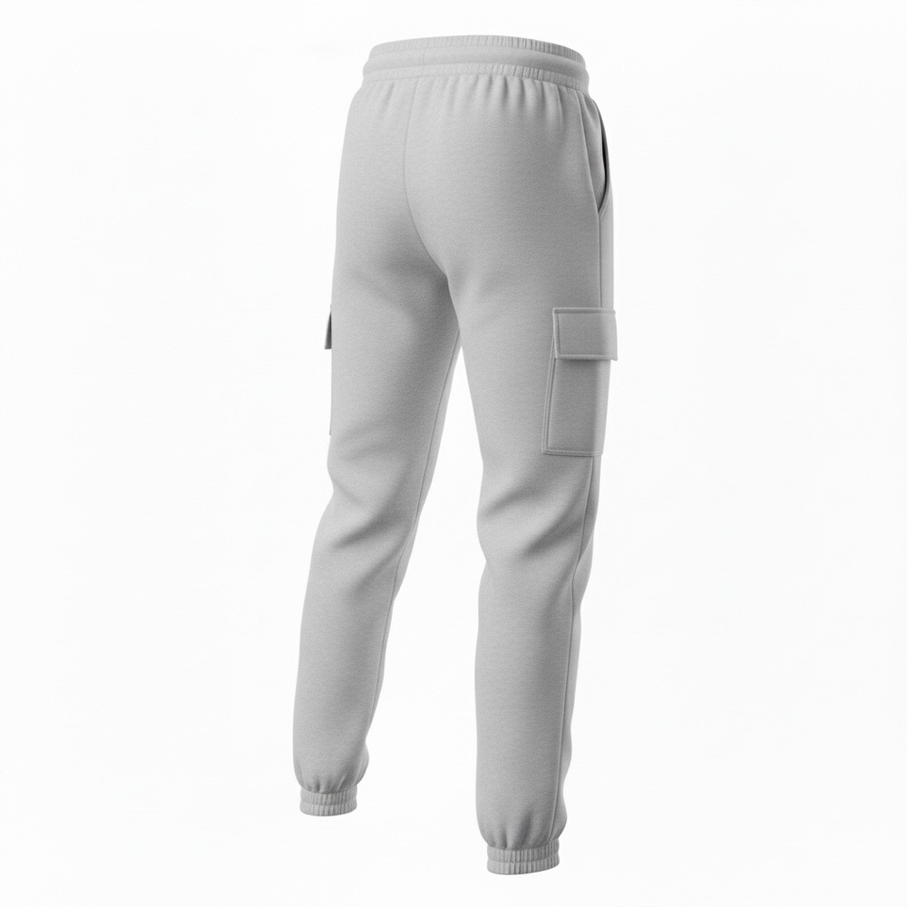 Yogalicious Light Gray Cargo Style Joggers - Picture 4 of 7